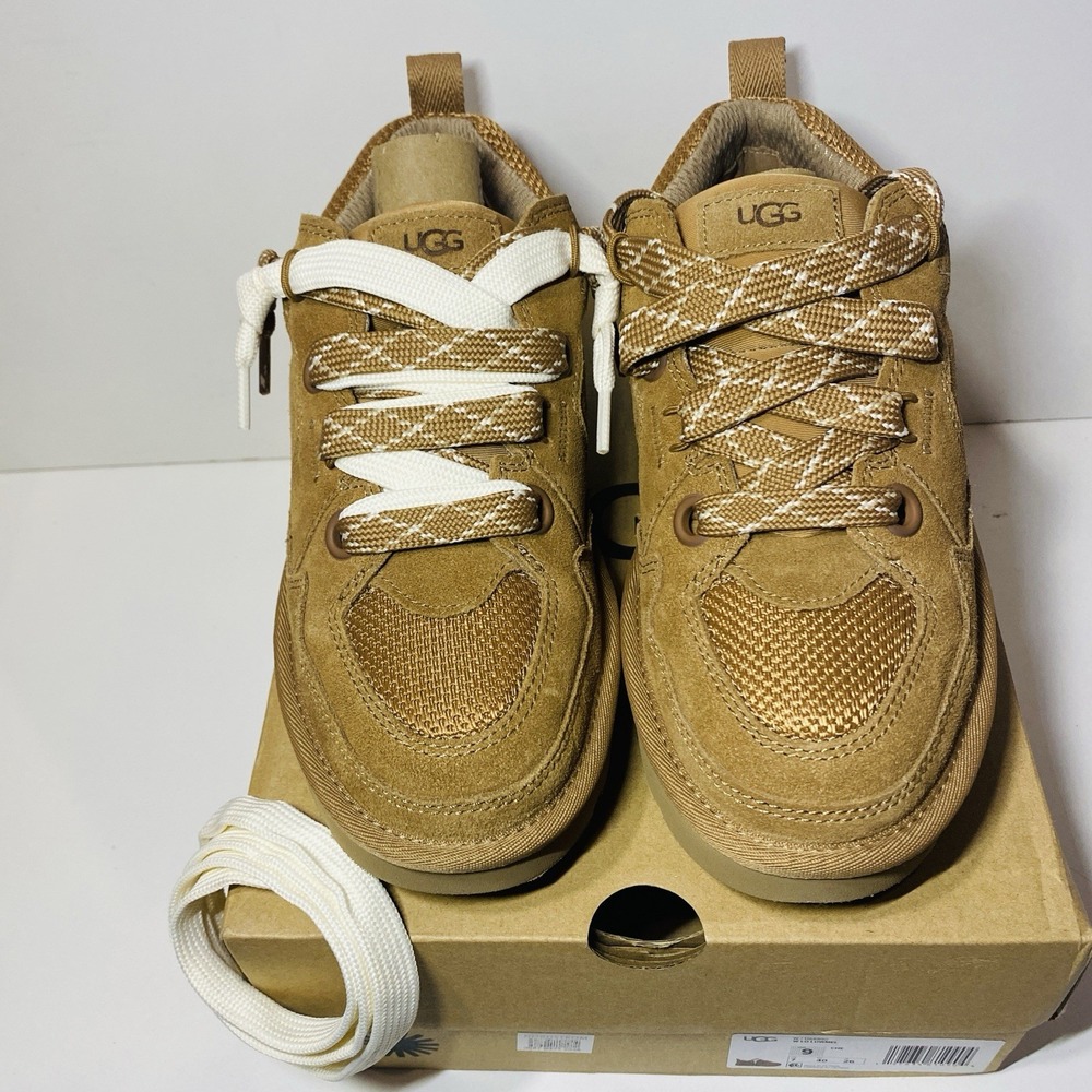 UGG Women's LO LOWMEL CHESTNUT 1168890 NEW In Box AUTHENTIC Sz. 9 Mesh Suede